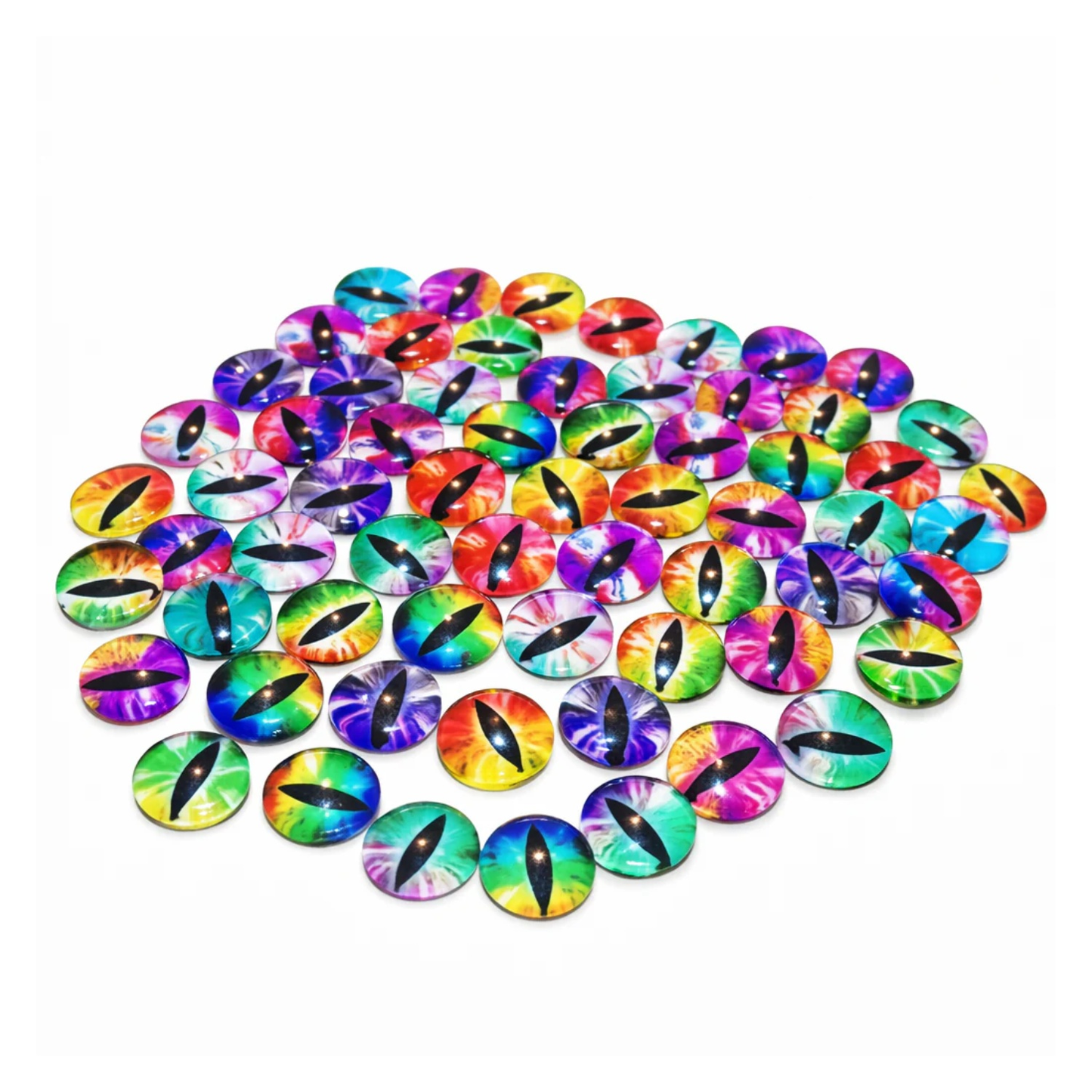 Glass Cat Doll Eyes DIY Crafts Rainbow Tiger Cat Doll Parts 8mm 20mm 25mm 30mm DIY - Asia Sell