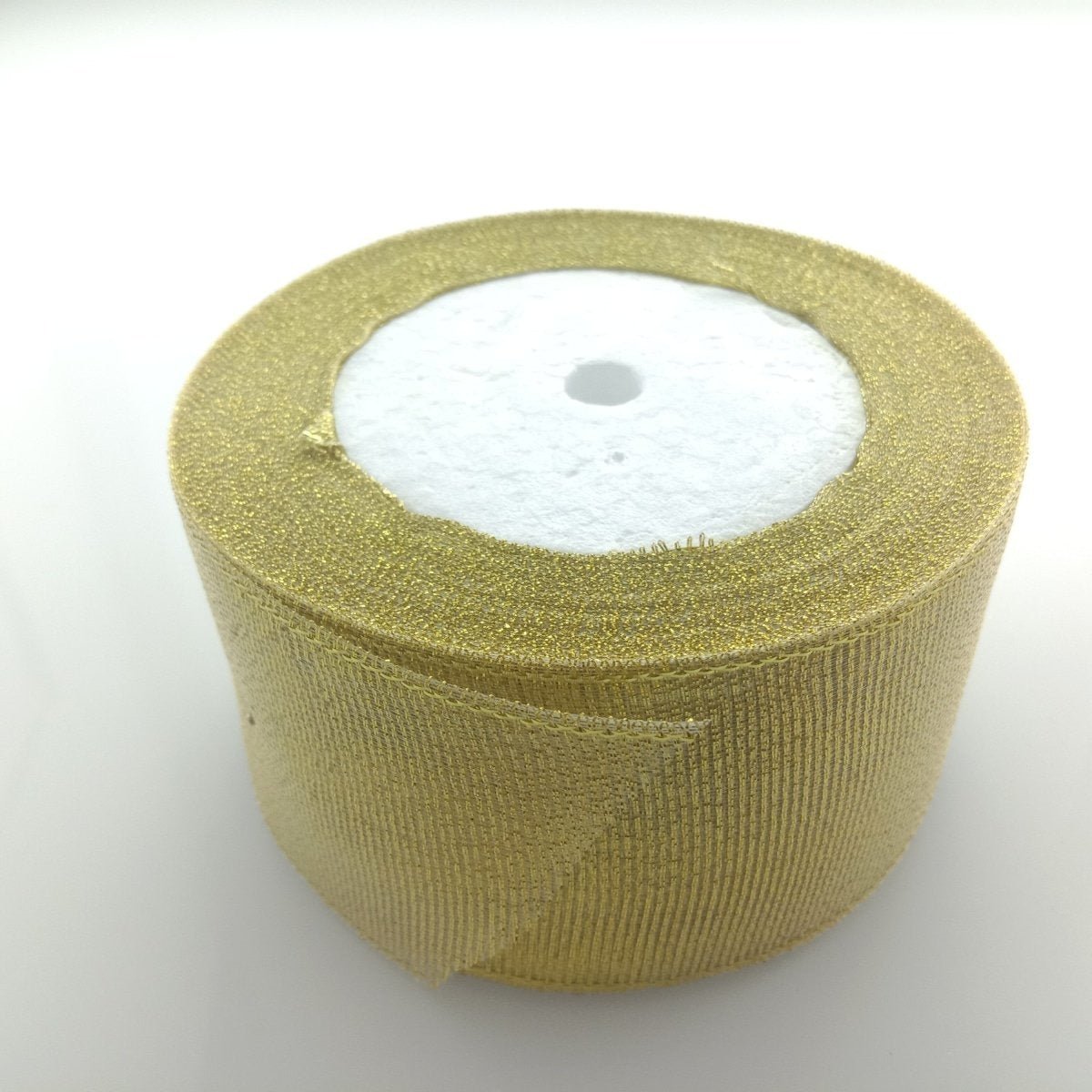 Gold 50mm Ribbon 22m Wedding Christmas Decoration Floral Flower Gift Wrapping Craft - - Asia Sell