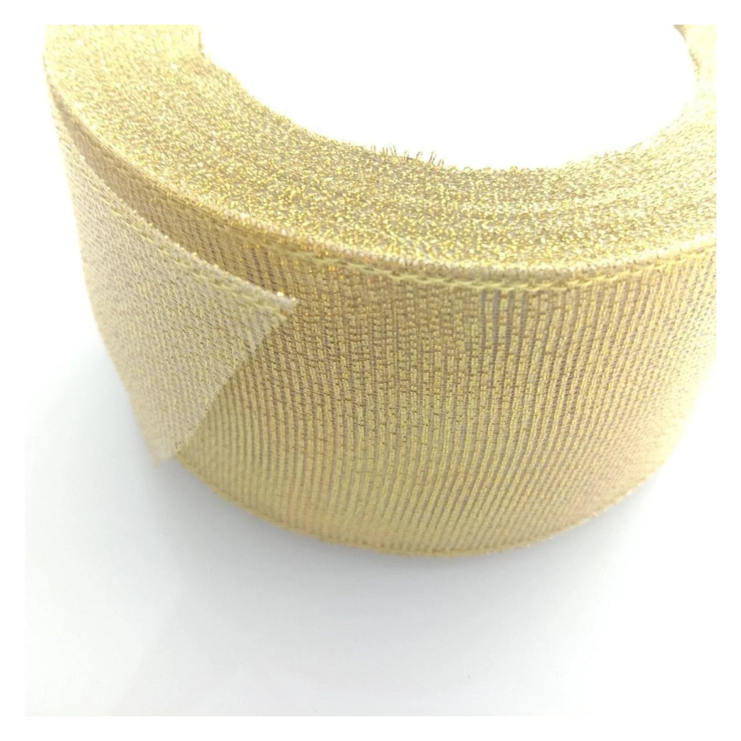 Gold 50mm Ribbon 22m Wedding Christmas Decoration Floral Flower Gift Wrapping Craft - - Asia Sell