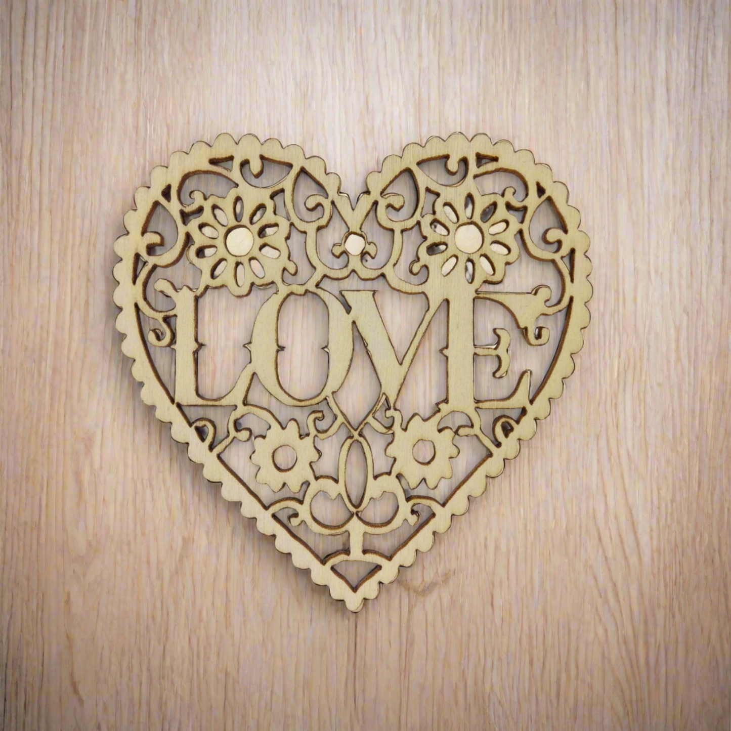 5/10pcs Wooden Hearts Painted Laser Cut Wooden Forms Love Theme 80mm Crafts Decorations