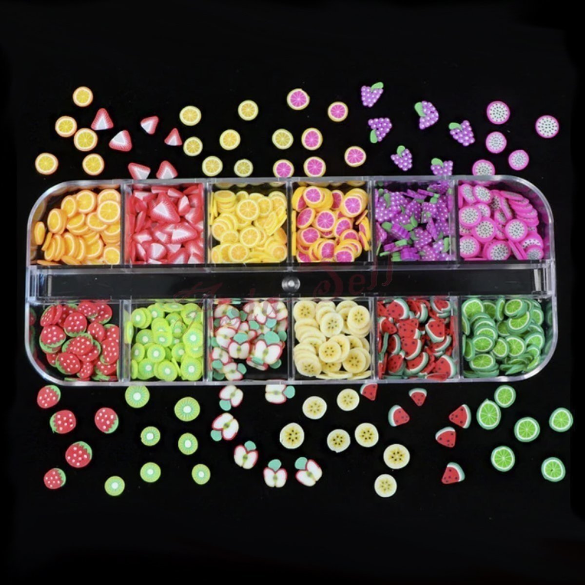 Holographic Fruit Nail Paillette Slices Nail Art Sequins Flakes - - Asia Sell