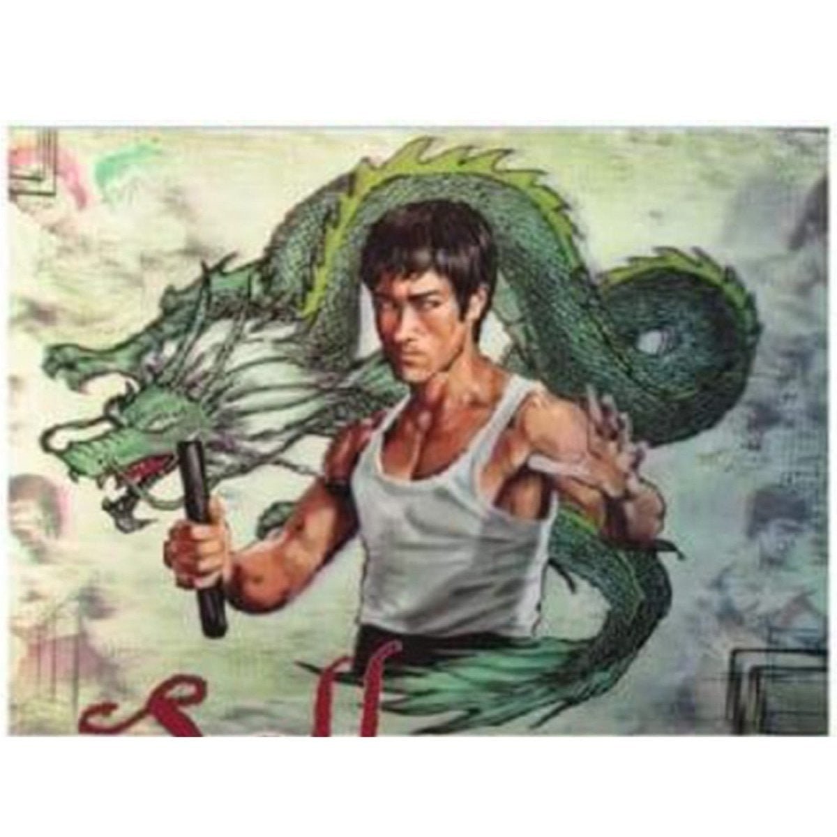 Holographic Lenticular Artwork Hologram HUGE DEPTH 396x297 Poster Print VARIOUS - Bruce Lee - Asia Sell