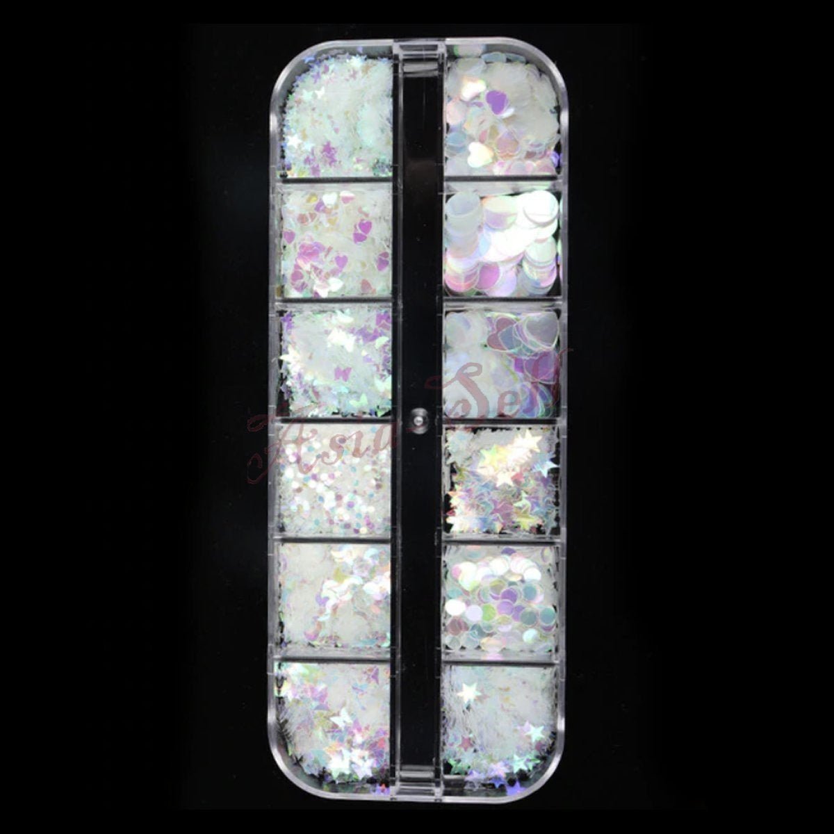 Holographic Nail Paillette Fruit Heart Butterfly Mirror Slices Nail Art Sequins Flakes - Mixed Frosted - Asia Sell
