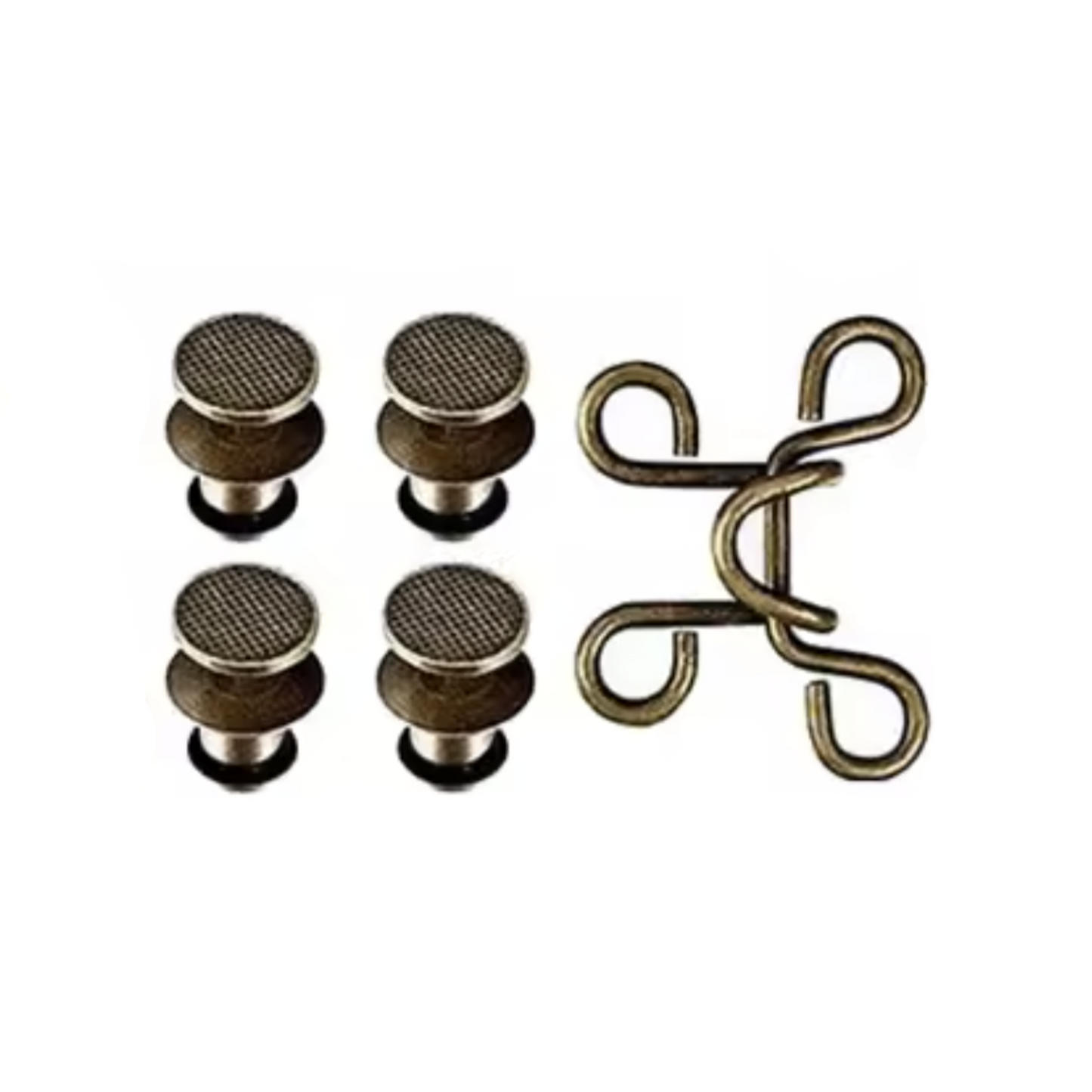 Jeans Pants Waist Buckle Hook Snap Button Clip Clasp Removable Detachable Clothing Sewing Tool - Bronze Colour - Asia Sell