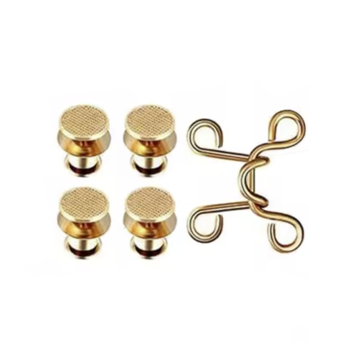 Jeans Pants Waist Buckle Hook Snap Button Clip Clasp Removable Detachable Clothing Sewing Tool - Gold Colour - Asia Sell