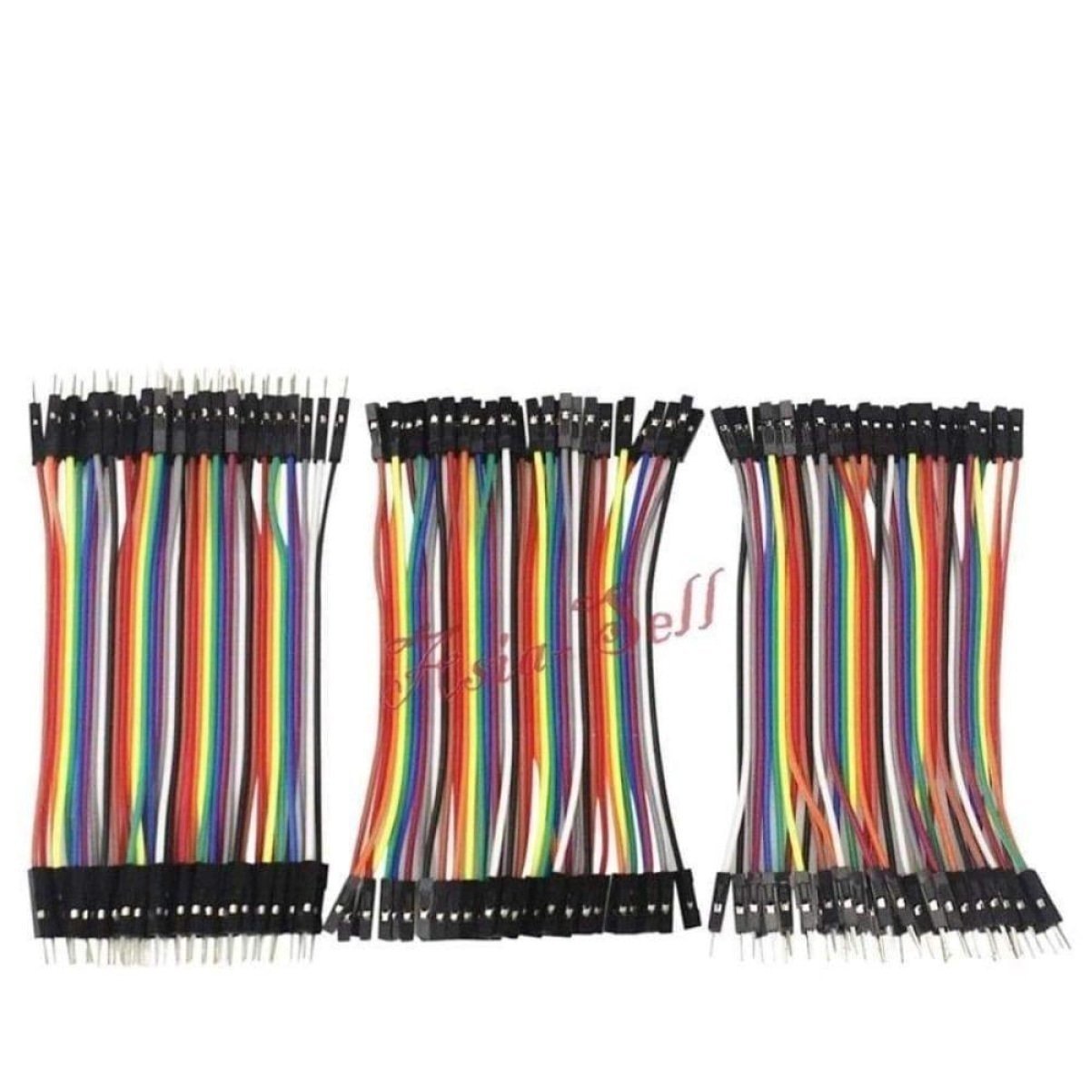 Jumper Cable Set 10cm Male Female M-F M-M F-F Wire Breadboard Cables - - Asia Sell