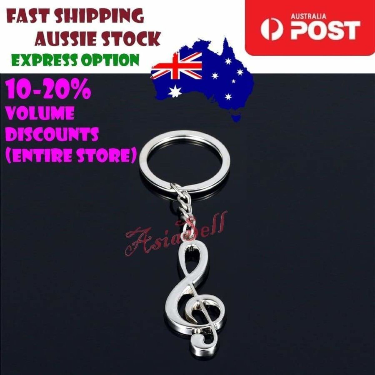 Keyring Key Ring Keychain Key Chain Music Calipers Pliers Eiffel Tower Keyring Pendant Tag Charm - Music - Asia Sell