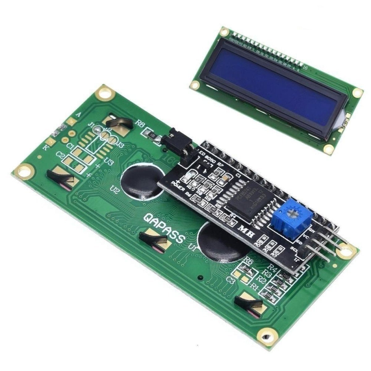 LCD1602 5V LCD 1602 Blue / Green Screen LCD Display IIC/I2C - Blue - Asia Sell