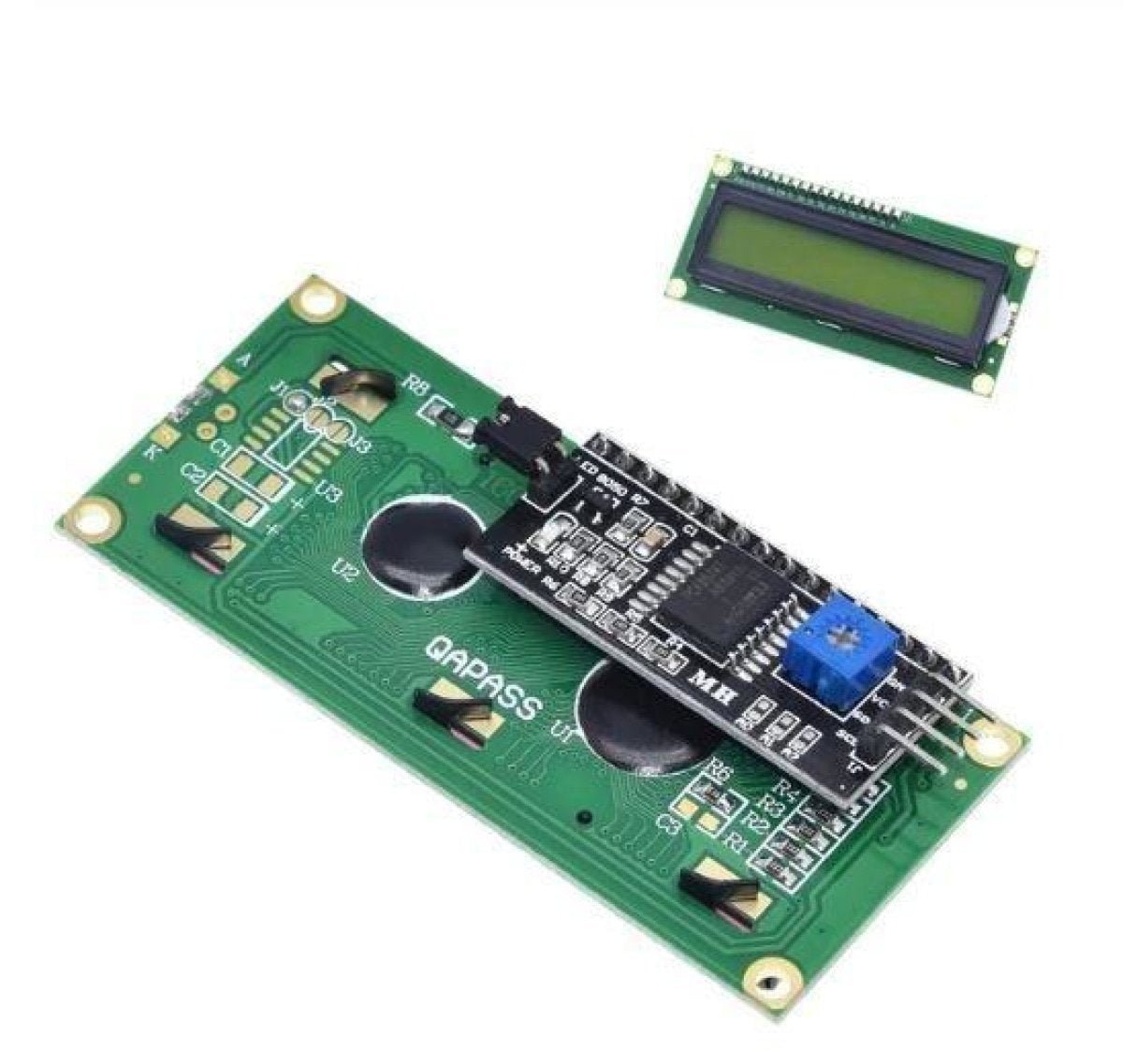 LCD1602 5V LCD 1602 Blue / Green Screen LCD Display IIC/I2C - Green - Asia Sell