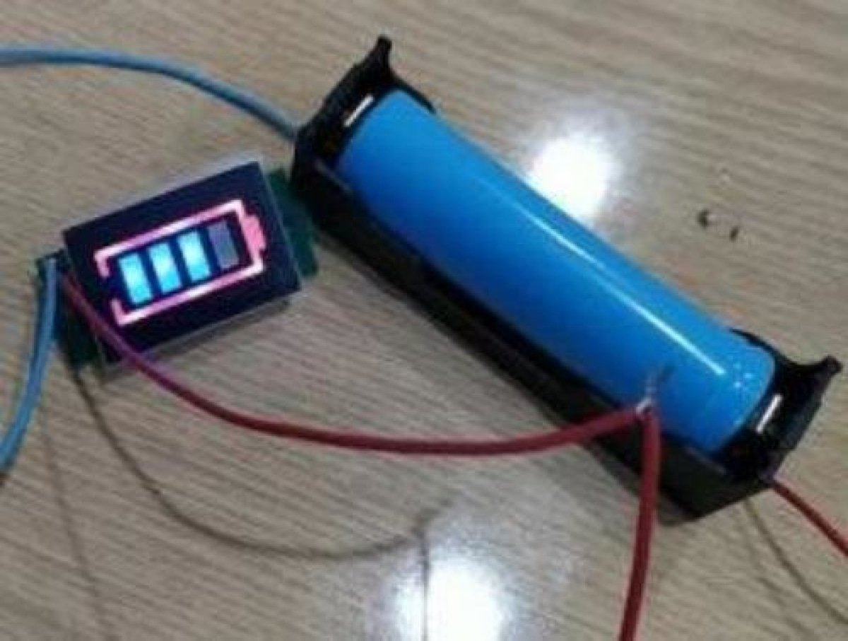 Lithium Battery Capacity Fuel Gauge Indicator Display 1S 2S 3S 4S - 1S 3.7V - Asia Sell
