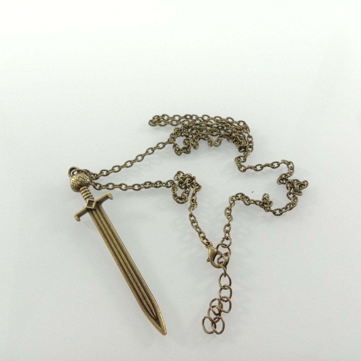 Luminous Glowing Bronze Necklace Pendant Glow In The Dark Sword Gift - - Asia Sell