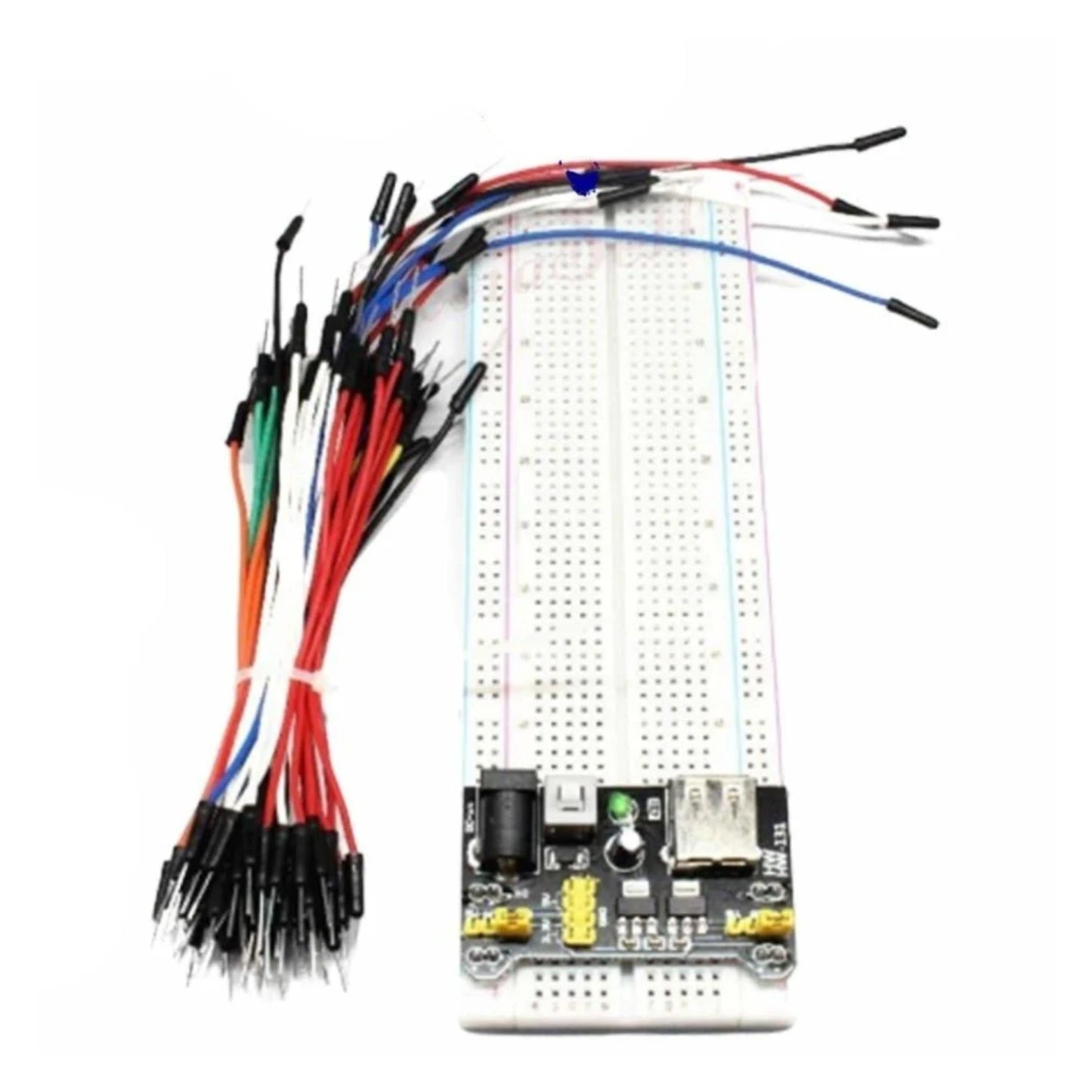 MB-102 Breadboard Power MB102 830 Points Bread Board Kit Flexible Jumper Wires Learning Kit - Whole Set - Asia Sell