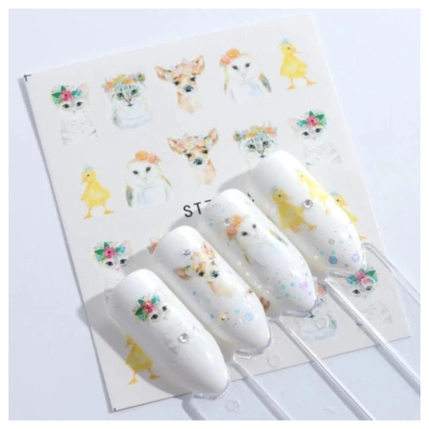 Nail Stickers Water Transfer Flamingo Animal Designs Nail Art Slider - STZ669 - - Asia Sell