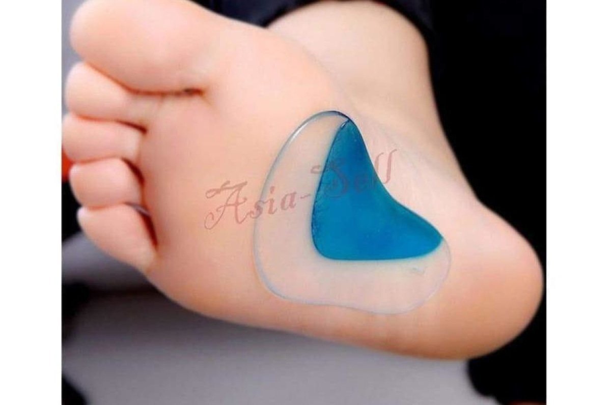 Orthotic Arch Supports Insoles Flat Foot Gel Flatfoot Corrector Shoe Silicone Insert - Small 8.7x4.5cm - Asia Sell