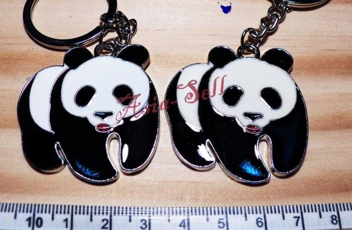 Panda Keyring 32mm Silver Colour Cute 40mm Keychain Ring Gift Key Chain Pendant Tag Charm - - Asia Sell