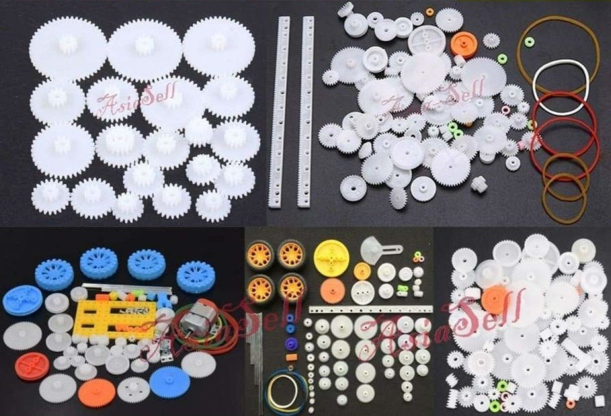 Plastic Gears Set Car Kits Motor Gearbox Reduction Model Drive Robot Kit - A - Asia Sell