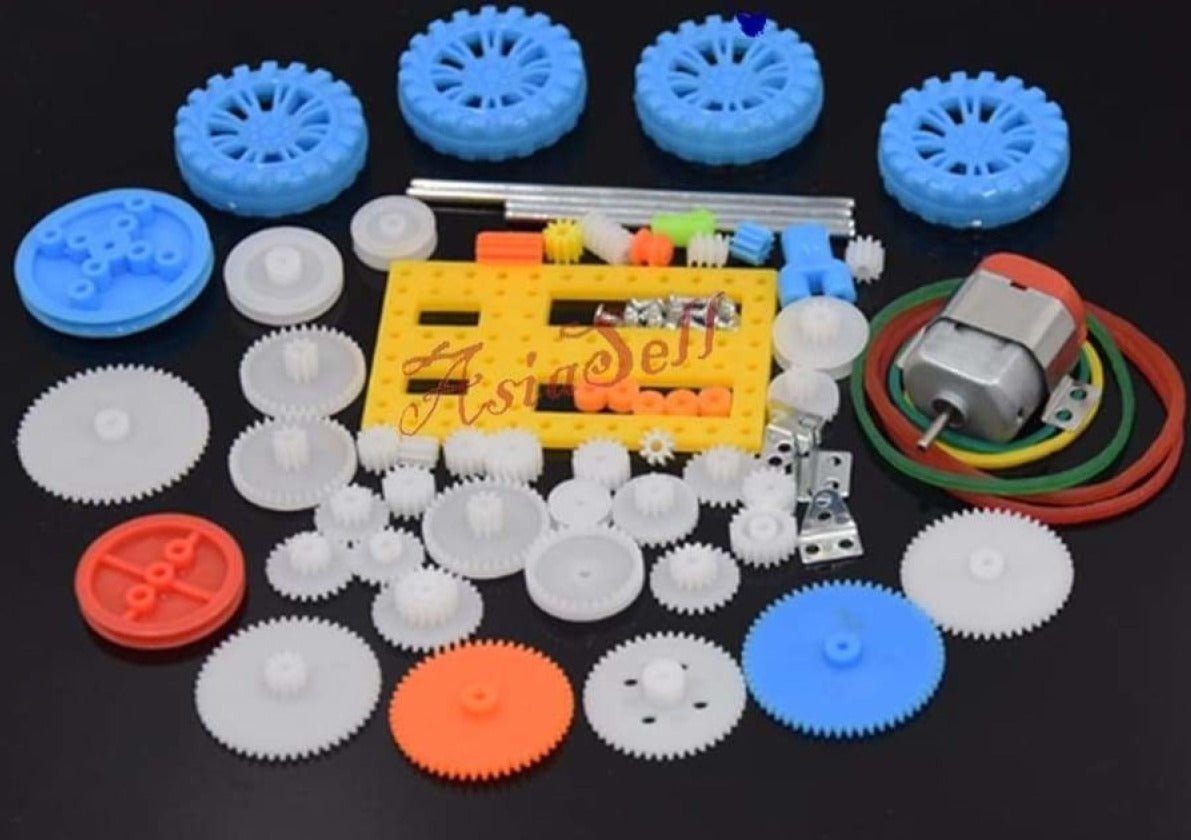 Plastic Gears Set Car Kits Motor Gearbox Reduction Model Drive Robot Kit - C - Asia Sell