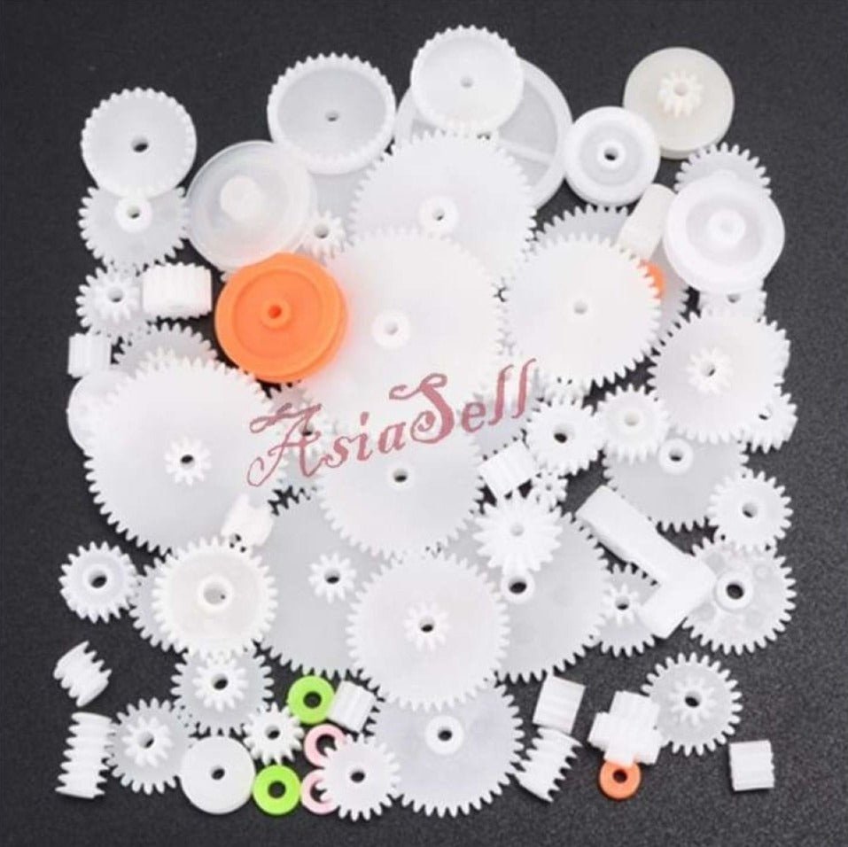 Plastic Gears Set Car Kits Motor Gearbox Reduction Model Drive Robot Kit - E - Asia Sell