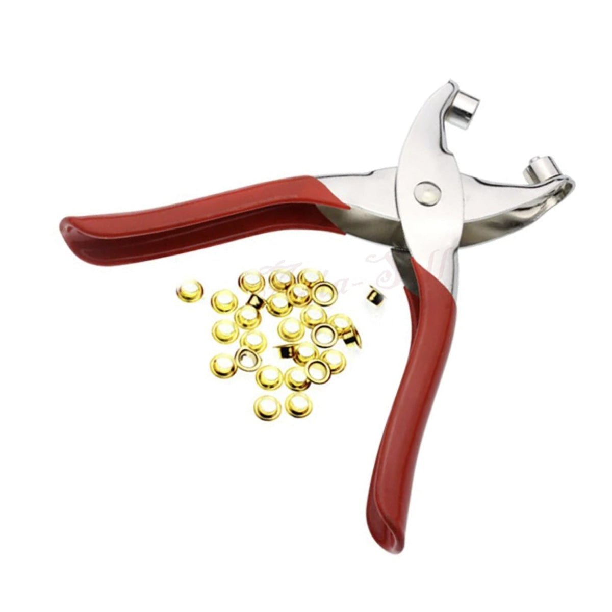 Punch Pliers 100 Rivets Eyelets Tools Grommets for Shoes Bags Leather Belt Crimping Pliers Hand Tools Eyelet DIY Craft - - Asia Sell