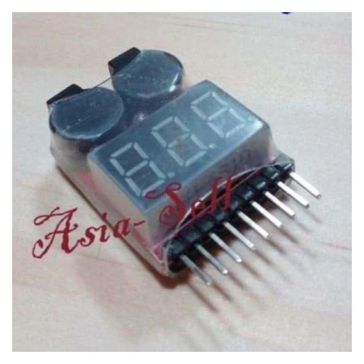 RC Battery Low Voltage Alarm 1S-8S Buzzer Indicator Checker Tester LED - - Asia Sell