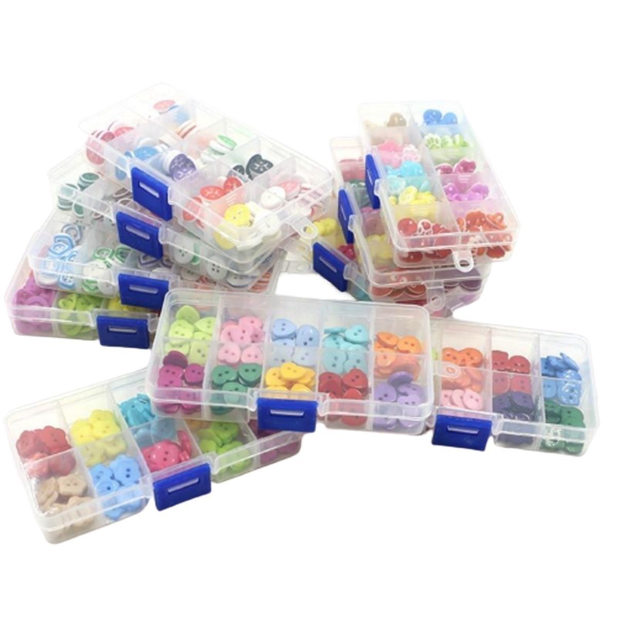 Set 10 Clothing Buttons Mixed Childrens Clothing Dress Plastic Resin Multicolour Baby Button - - Asia Sell