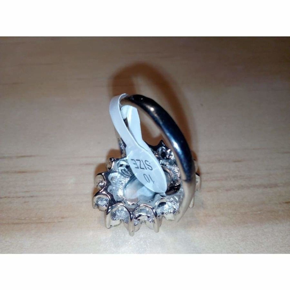 Set of 7 Womens Rings Blue Ring Silver Colour Size 6 7 8 9 10 Fashion Jewellery - - Asia Sell