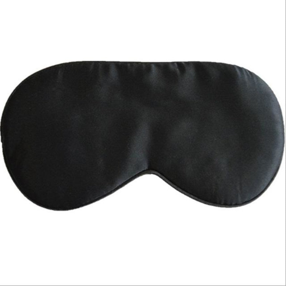 Silk Sleep Rest Eye Mask Padded Shade Cover Travel Relax Aid - Black - Asia Sell
