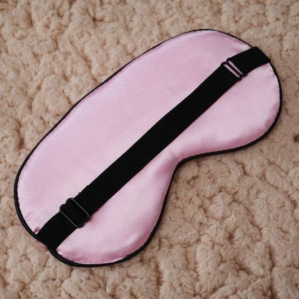 Silk Sleep Rest Eye Mask Padded Shade Cover Travel Relax Aid - Pink - Asia Sell