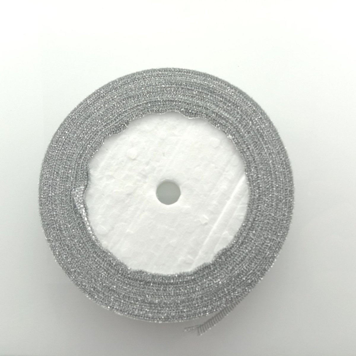 Silver 10mm Ribbon 22m Wedding Christmas Decoration Floral Flower Gift Wrapping Craft - - Asia Sell