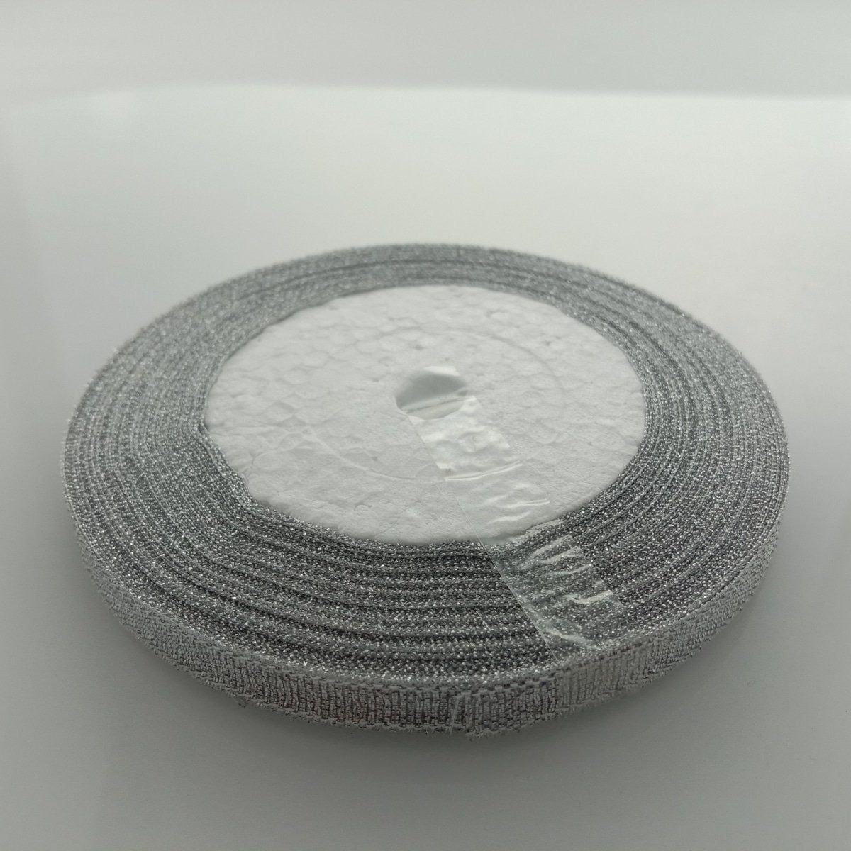 Silver 6mm Ribbon 22m Wedding Christmas Decoration Floral Flower Gift Wrapping Craft - - Asia Sell