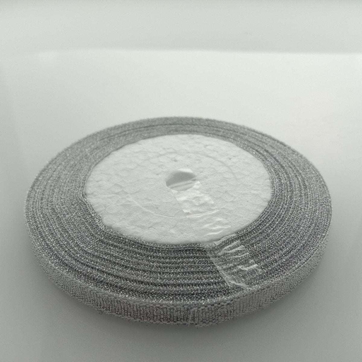 Silver 6mm Ribbon 22m Wedding Christmas Decoration Floral Flower Gift Wrapping Craft - - Asia Sell