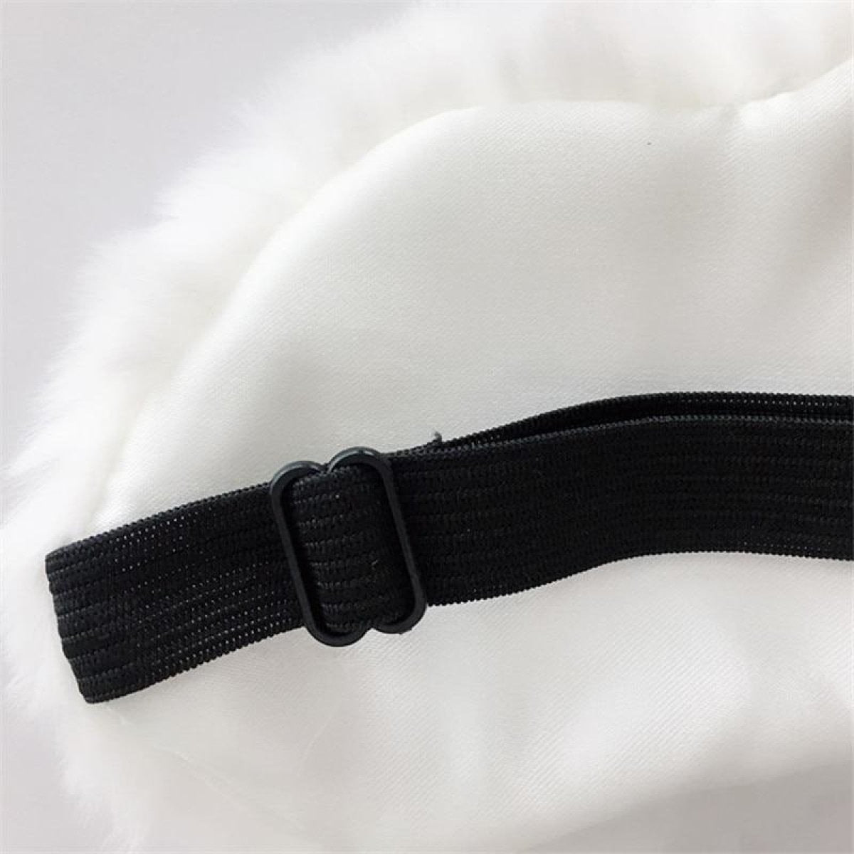Soft Eye Mask Soft Plush Cartoon Cloud Eyelashes Sleeping Mask Eye Shade - White - Asia Sell