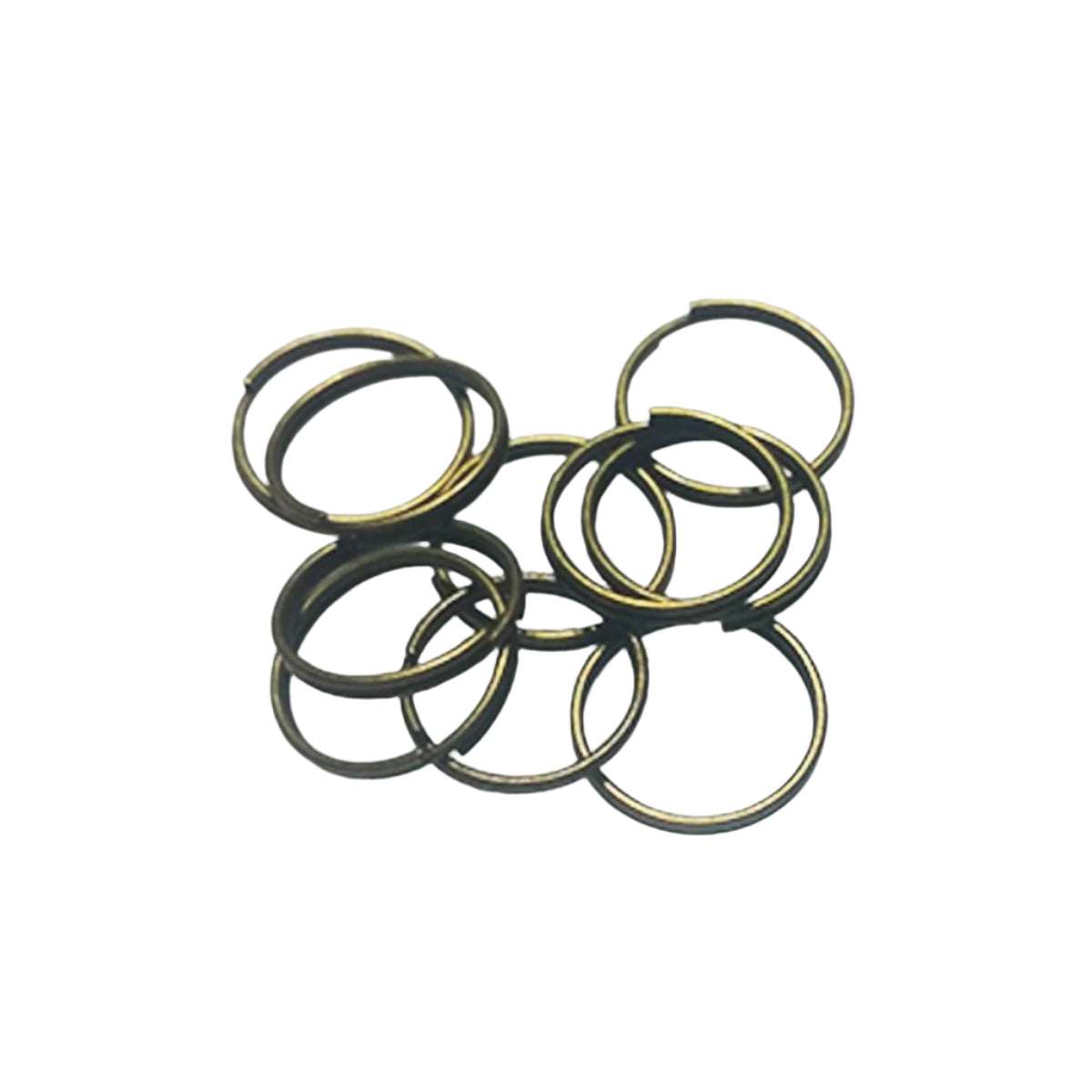 Split Key Rings Jump Rings 4mm 5mm 6mm 8mm 10mm 12mm Bronze Copper Silver Gold KC Gold Keyrings Small - 12mm Bronze - Asia Sell