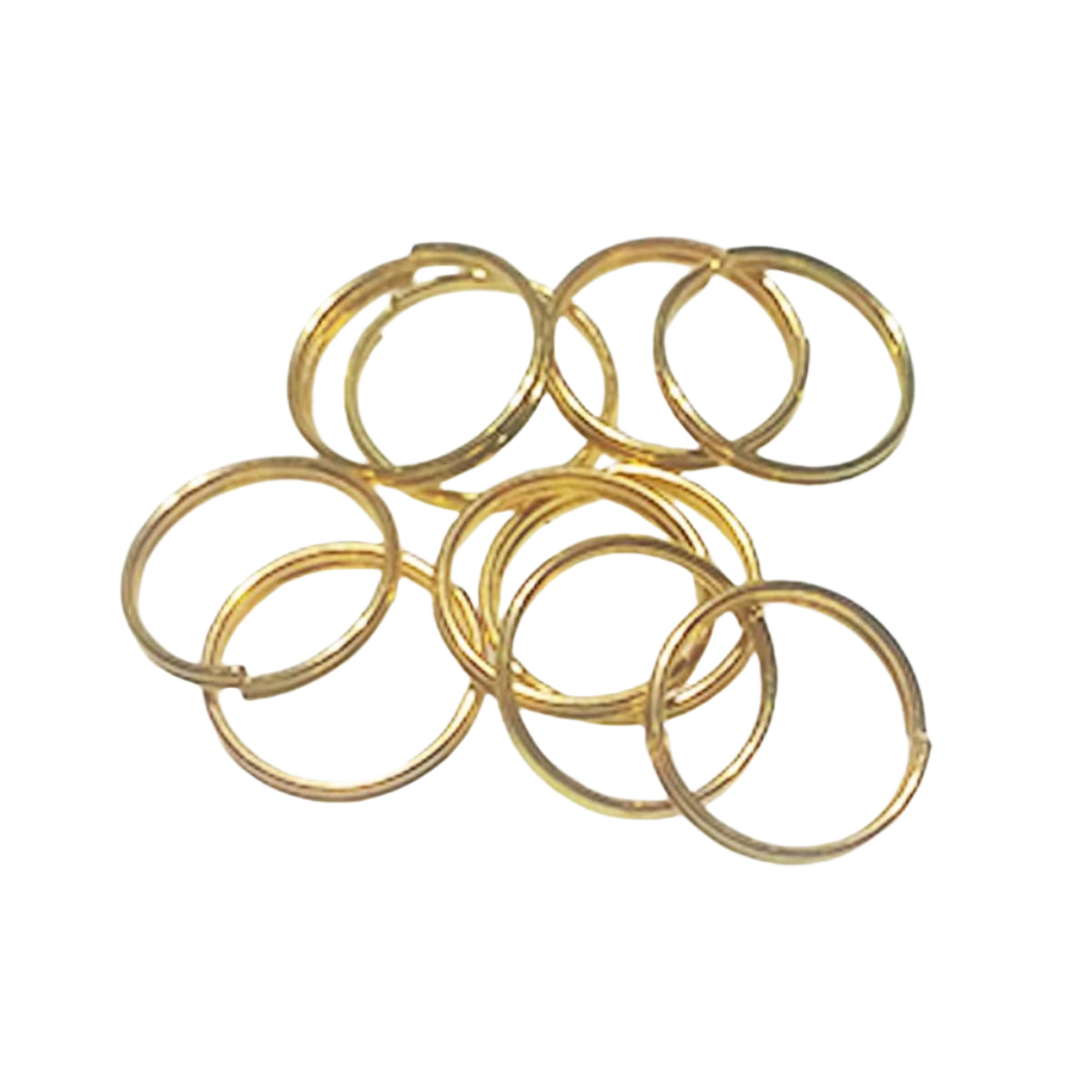 Split Key Rings Jump Rings 4mm 5mm 6mm 8mm 10mm 12mm Bronze Copper Silver Gold KC Gold Keyrings Small - 12mm Gold - Asia Sell