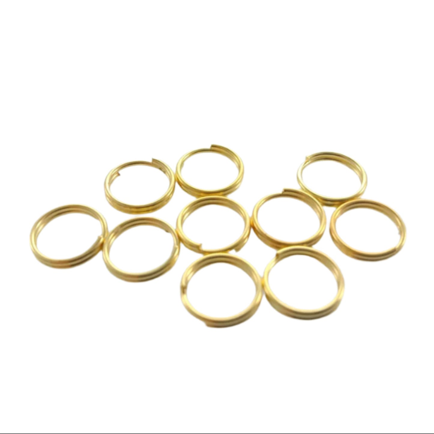 Split Key Rings Jump Rings 4mm 5mm 6mm 8mm 10mm 12mm Bronze Copper Silver Gold KC Gold Keyrings Small - 6mm Gold - Asia Sell
