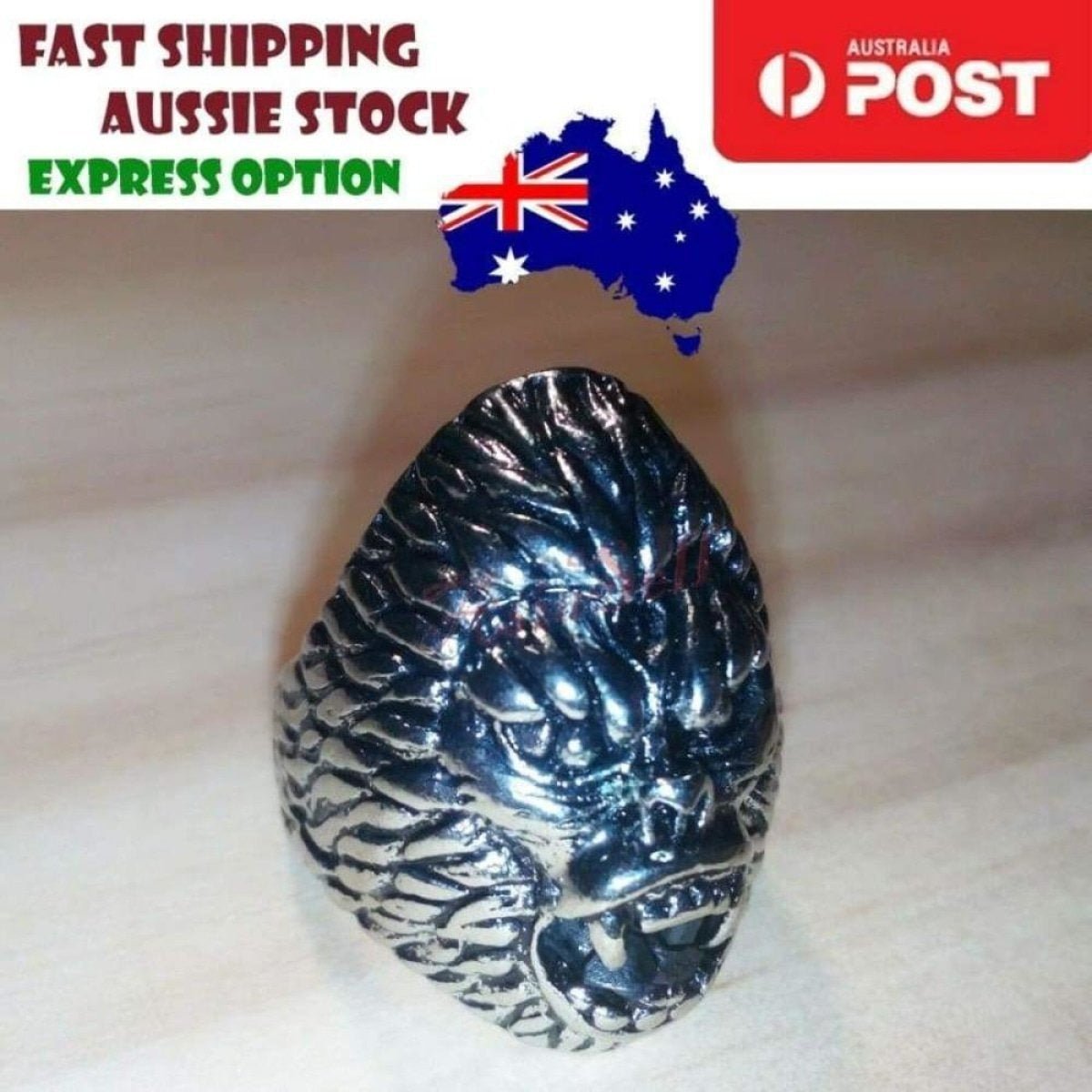 Stainless Steel Bikie Ring Mens Rings Animal Ape Skull Eye Size 7 8 9 10 11 12 - Ape - Size 8 U.S. - Asia Sell