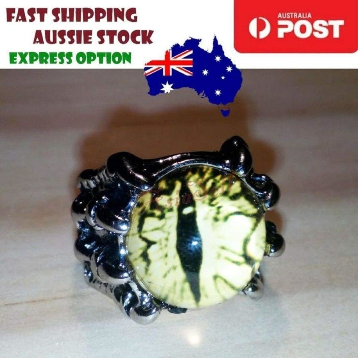 Stainless Steel Bikie Ring Mens Rings Animal Ape Skull Eye Size 7 8 9 10 11 12 - Eye - Size 9 U.S. - Asia Sell