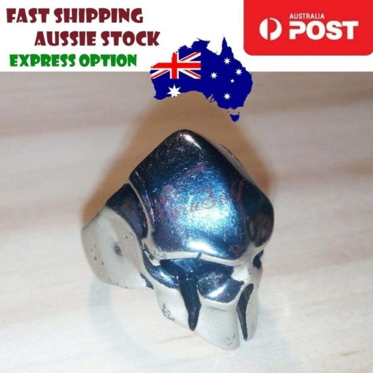 Stainless Steel Bikie Ring Mens Rings Animal Ape Skull Eye Size 7 8 9 10 11 12 - Skull Size 7+ adjustable U.S. - Asia Sell