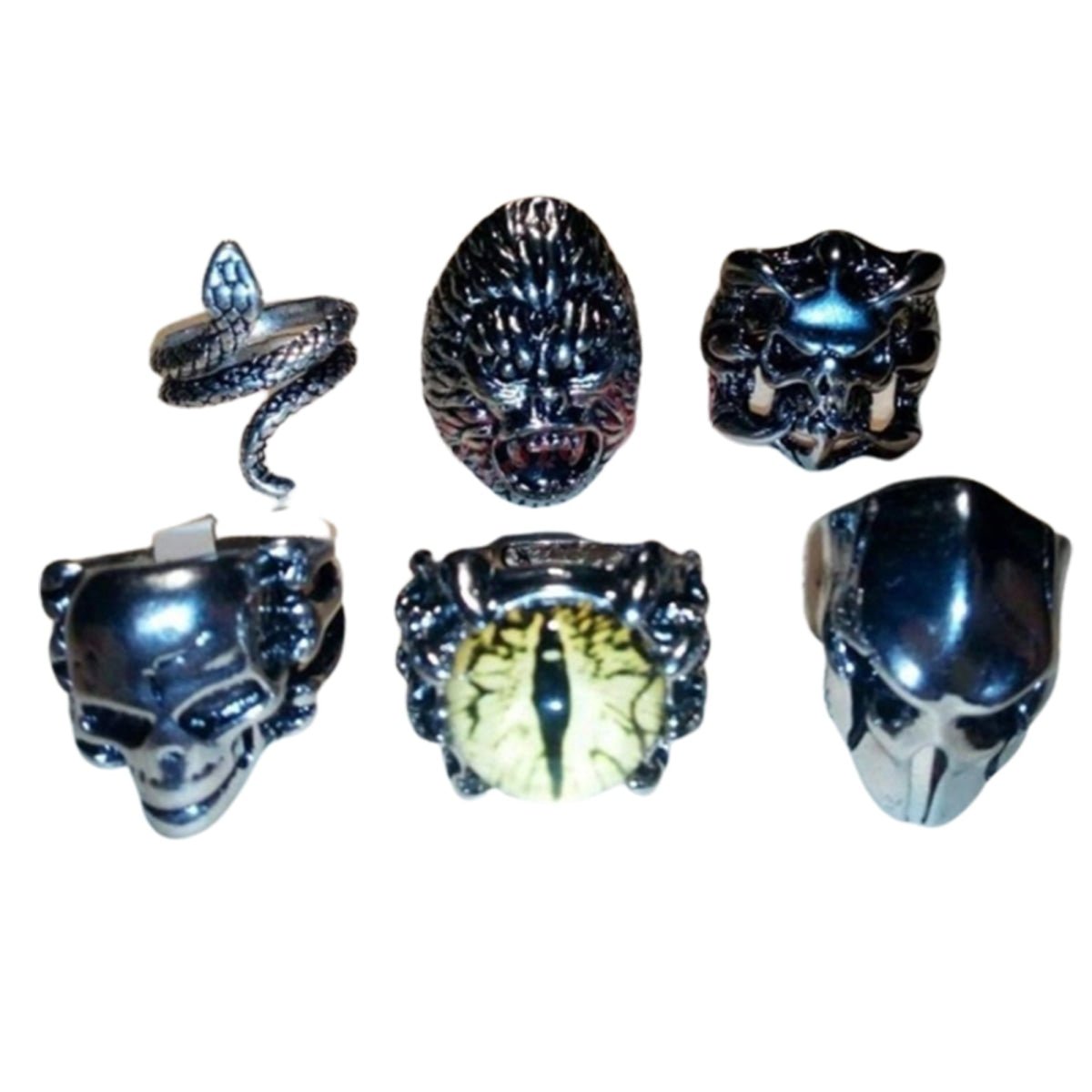Stainless Steel Bikie Ring Mens Rings Animal Ape Skull Eye Size 7 8 9 10 11 12 - Snake - Size 6 U.S. - Asia Sell