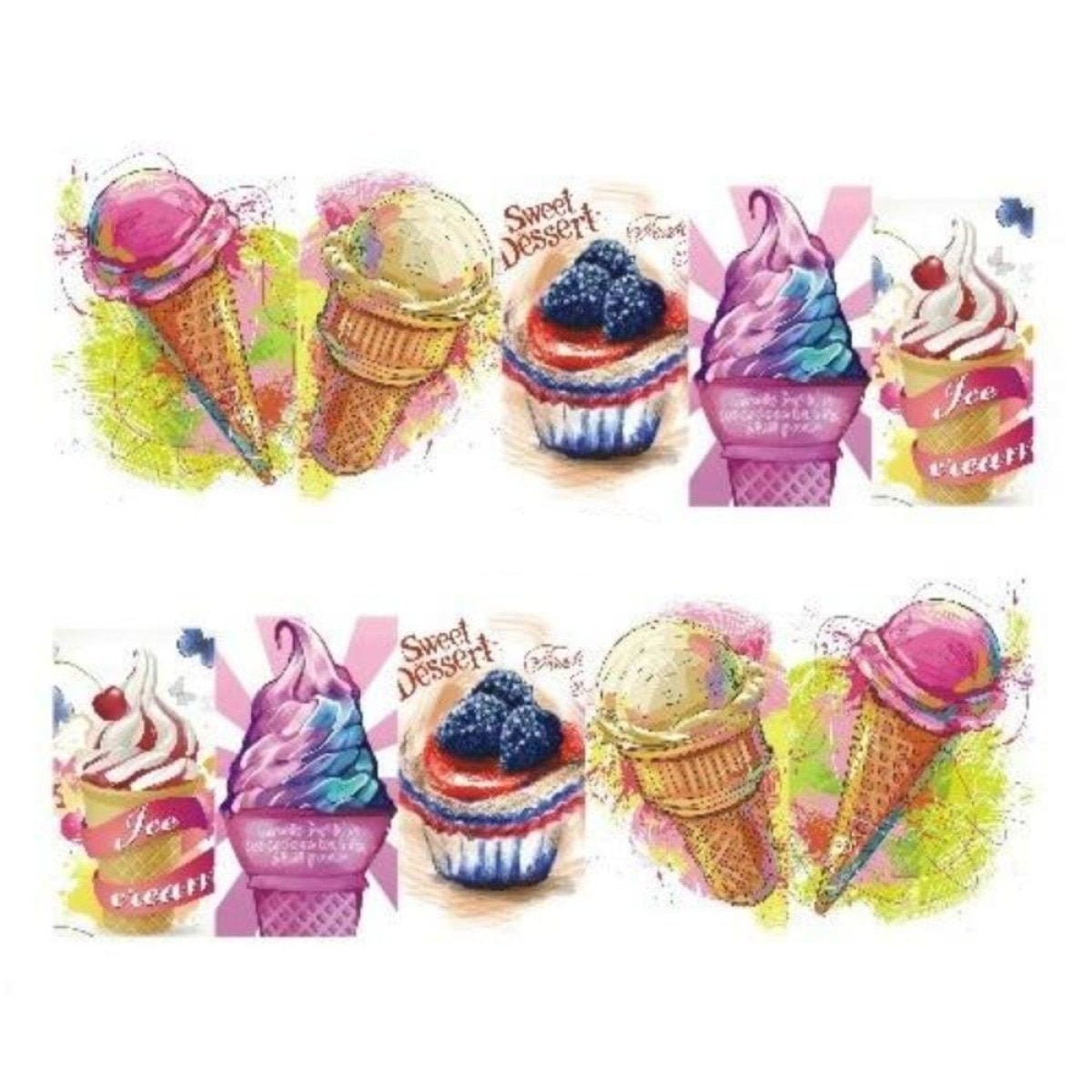 Strawberry Summer Cake & Fruit Stickers For Nails Nail Art Manicure - STZ-478 - Asia Sell