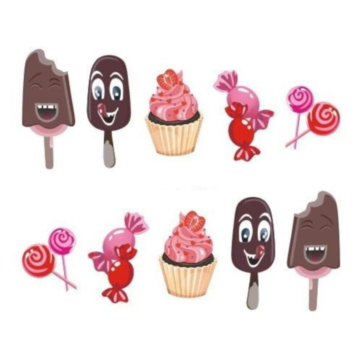 Strawberry Summer Cake & Fruit Stickers For Nails Nail Art Manicure - STZ-481 - Asia Sell