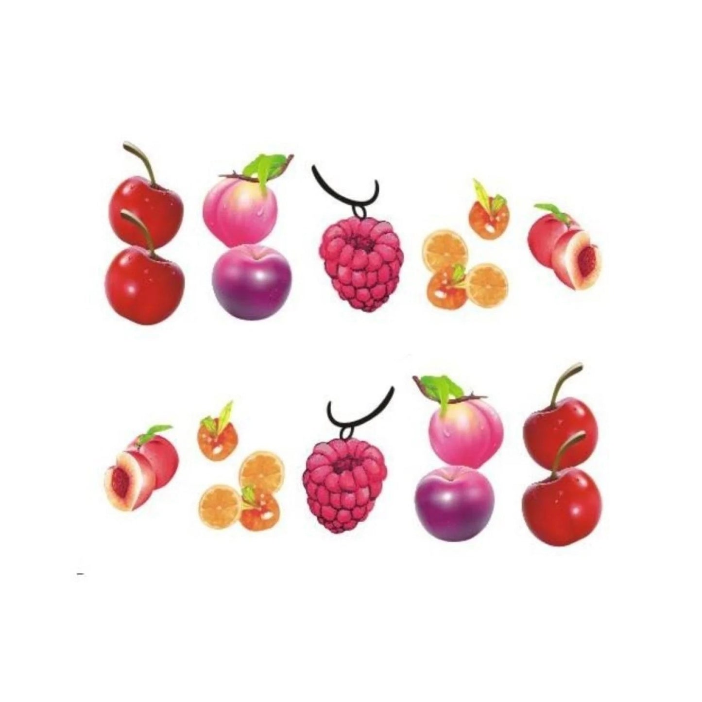 Strawberry Summer Cake & Fruit Stickers For Nails Nail Manicure Art - STZ-485 - - Asia Sell