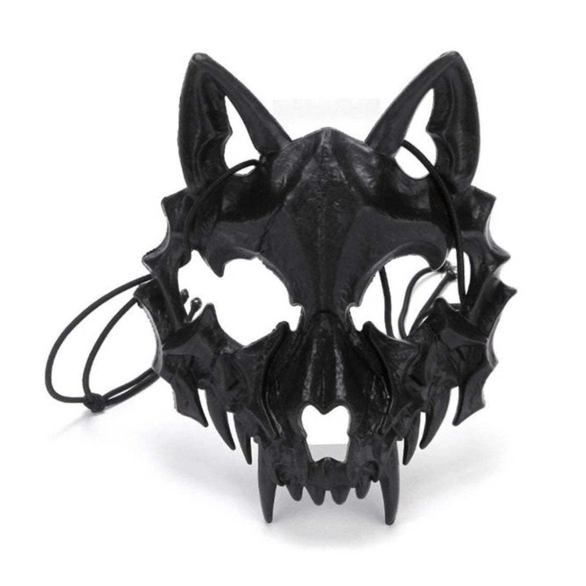 Wolf Demon Alien Halloween Party Face Mask Horror Scary Children's Mask Props Animal Costume - Black Wolf - Asia Sell