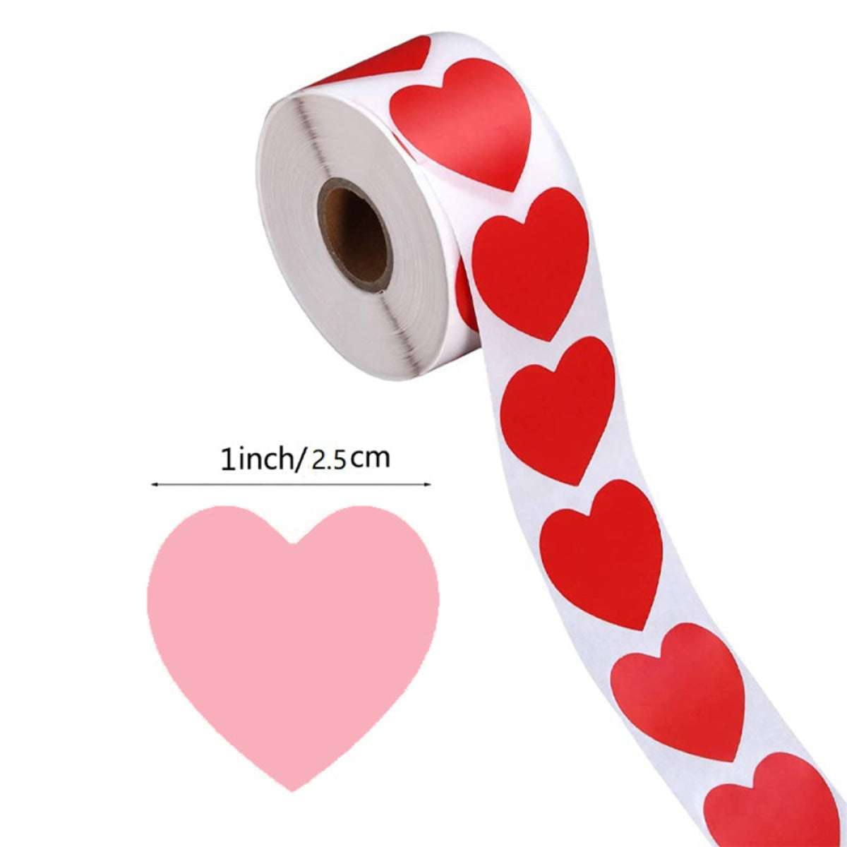 500Pcs 1Inch 25Mm Heart Gift Seal Stickers Thank You Sticker Baking Packaging Labels