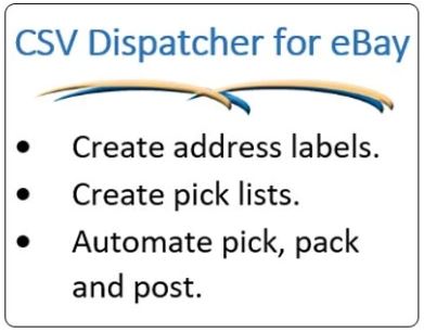 CSV Dispatcher for eBay | Address and Pick List Creation | Asia Sell