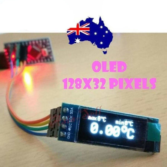 0.91" OLED Module White 128X32 Display 0.91 inch - Asia Sell