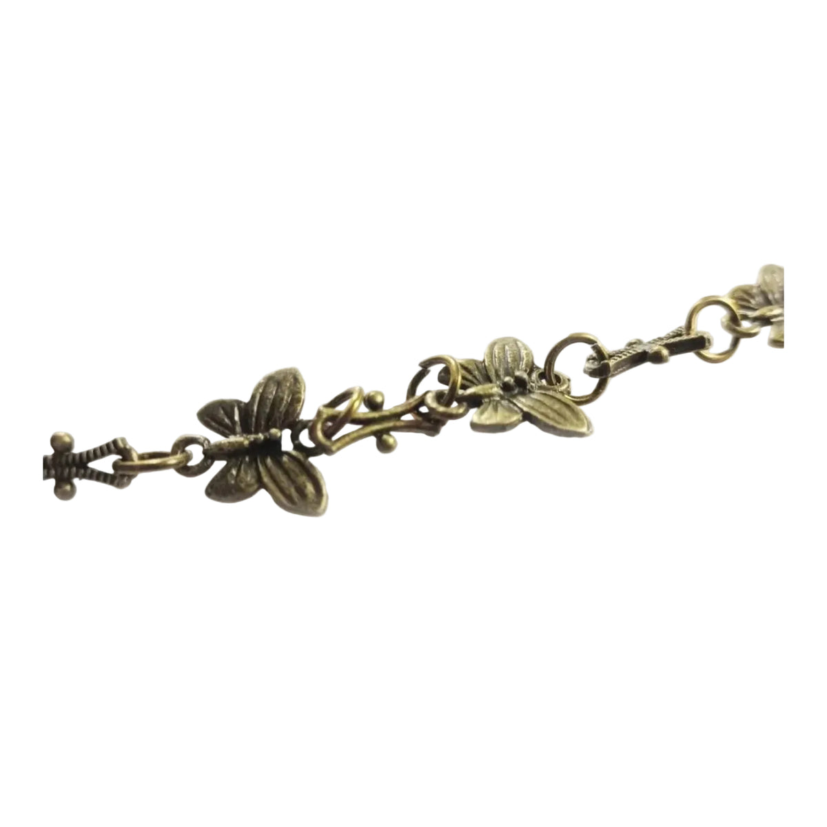 1 Metre Alloy Butterfly Chain Antique Bronze Necklace Charms 14x10mm