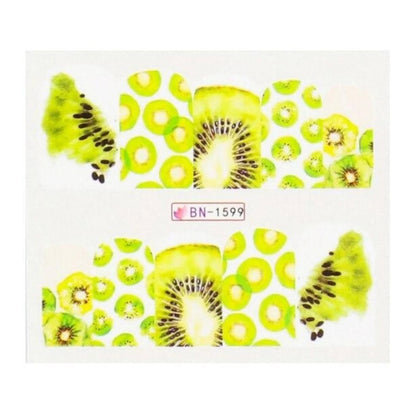 1 Sheet Nail Art Summer Slider Ice Cream Drink Fruit Sticker For Nail DIY Manicure - BN-1599 - Asia Sell
