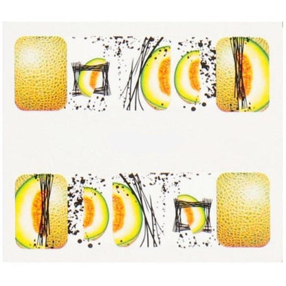 1 Sheet Nail Art Summer Slider Ice Cream Drink Fruit Sticker For Nail DIY Manicure - BN-1608 - Asia Sell