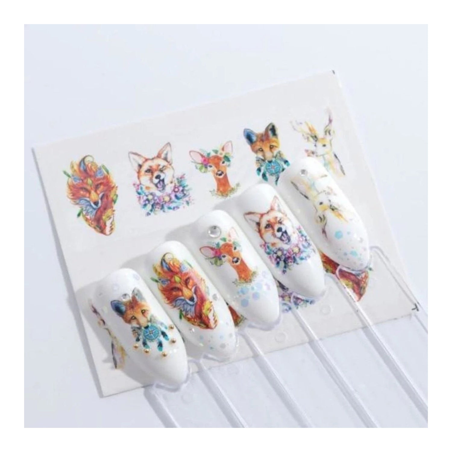 1 Sheet Nail Water Transfer Sticker Cartoon Flamingo Cute Animal Designs Nail Art Slider Manicure - STZ659 - Asia Sell